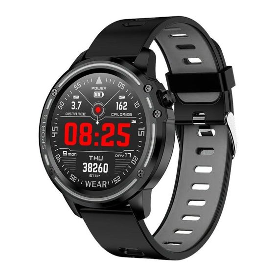 Smartwatch L8 - inteligentny zegarek, czarno-szary