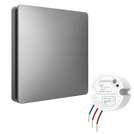 Bezbateryjny, bezprzewodowy włącznik światła LINBEL (K9W1(szary) + R2)