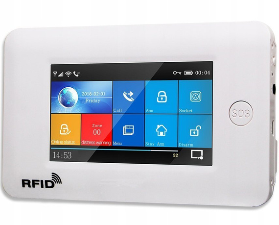 Bezprzewodowy alarm GSM + WiFi HXA006 2G z aplikacją TUYA SMART - C1 + syrena bezprzewodowa