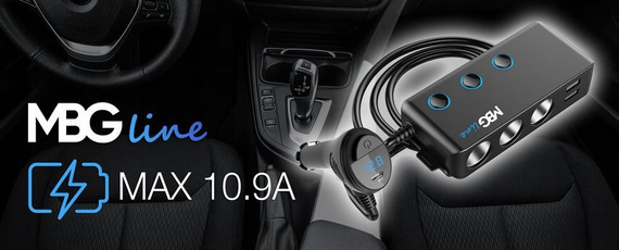 Rozdzielacz gniazda zapalniczki 12-24V 4xUSB