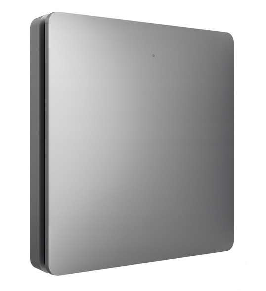 Bezbateryjny, bezprzewodowy włącznik światła LINBEL (K9W1(szary) + R2)