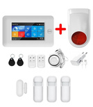 Bezprzewodowy alarm GSM + WiFi M106 C3 + bezprzewodowa