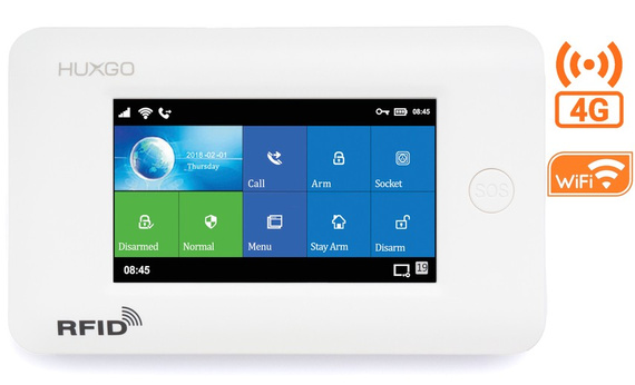 Bezprzewodowy alarm GSM + WiFi HXA006 4G LTE z aplikacją TUYA SMART - C1