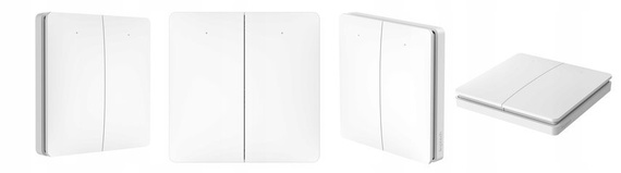 Bezbateryjny, bezprzewodowy włącznik światła LINBEL (K9W2(WHITE) + 2x R2)