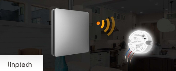 Bezbateryjny, bezprzewodowy włącznik światła LINBELL K9W1 szary