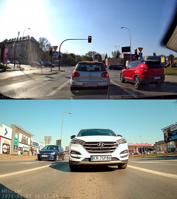 Rejestrator trasy - kamera + lusterko MBG Line HS900Pro