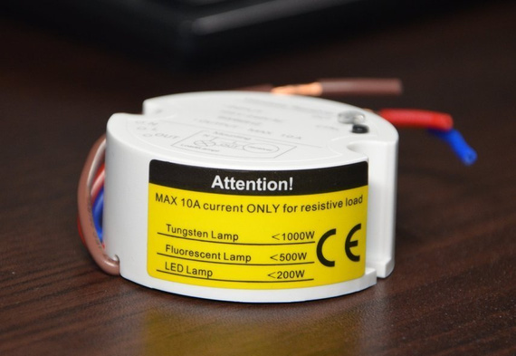 Bezbateryjny, bezprzewodowy włącznik światła LINBEL (K4RW1 + R2)