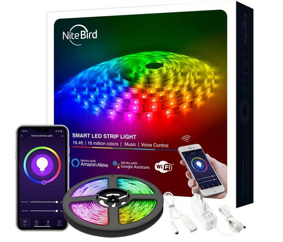 Taśma LED WiFi zdalne sterowanie, pasek 5m RGB, aplikacja TUYA SMART