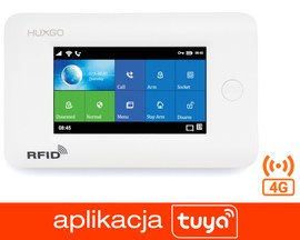 Bezprzewodowa centrala alarmowa WiFi + GSM 4G LTEz aplikacją TUYA SMART, HUXGO - HXA006 4G