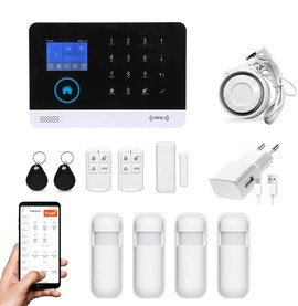 Bezprzewodowy alarm GSM + WiFi HXA003 2G z aplikacją TUYA SMART - C4