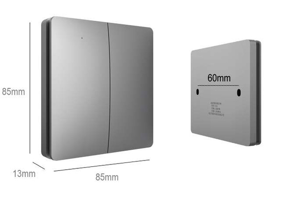 Bezbateryjny, bezprzewodowy włącznik światła LINBELL K9W1 szary