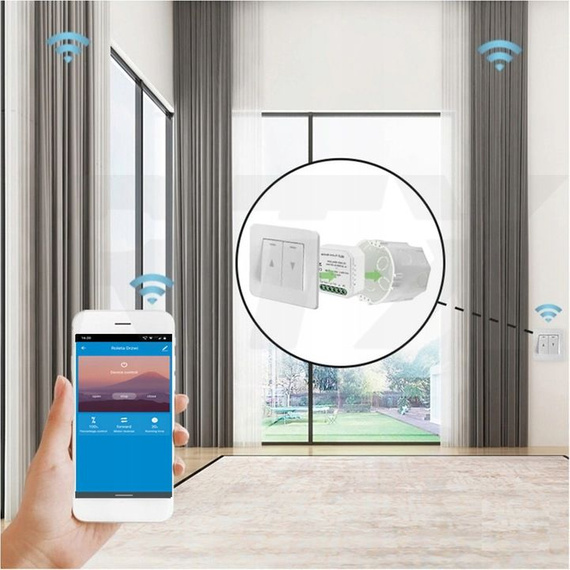 Inteligentny dopuszkowy sterownik rolet RTX CRT pod aplikację Tuya