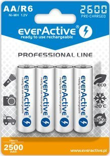 4x Akumulatorki AA / R6 everActive Ni-MH 2600 mAh