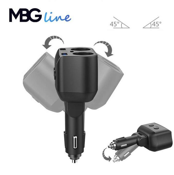 Rozdzielacz gniazda zapalniczki 12-24V 4xUSB