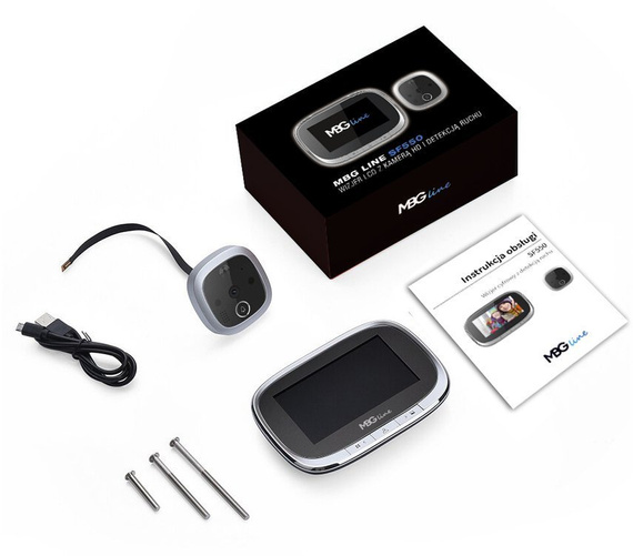 Wizjer LCD 4.3" z dzwonkiem i czujnikiem ruchu