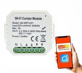 Inteligentny dopuszkowy sterownik rolet RTX CRT pod aplikację Tuya