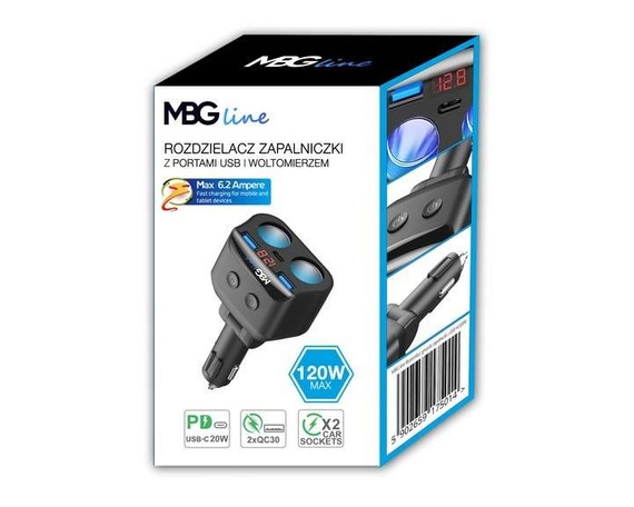 Rozdzielacz gniazda zapalniczki 12-24V 4xUSB