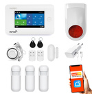 Bezprzewodowy alarm GSM + WiFi HXA006 2G z aplikacją TUYA SMART - C3 + syrena bezprzewodowa