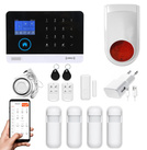 Bezprzewodowy alarm GSM + WiFi HAX003 2G z aplikacją TUYA SMART - C4 + syrena bezprzewodowa