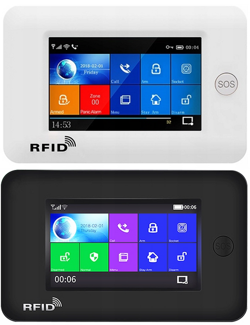 Bezprzewodowy alarm GSM + WiFi HXA006 2G z aplikacją TUYA SMART - C5 + syrena bezprzewodowa