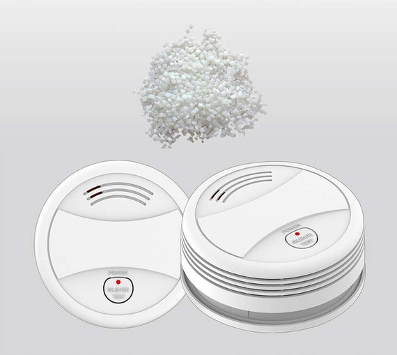 Czujnik dymu WiFi bezprzewodowy detektor dymu kompatybilny z aplikacją TUYA SMART HUXGO