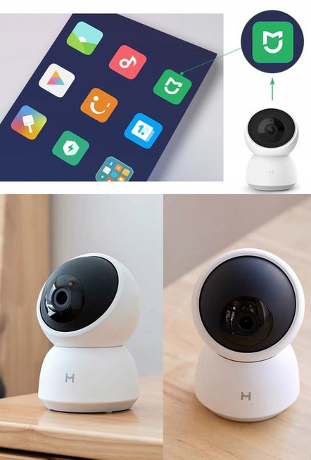 Kamera IP XIAOMI IMILAB - elektroniczna niania, monitoring CMSXJ19E 2K 1296p + karta 64GB