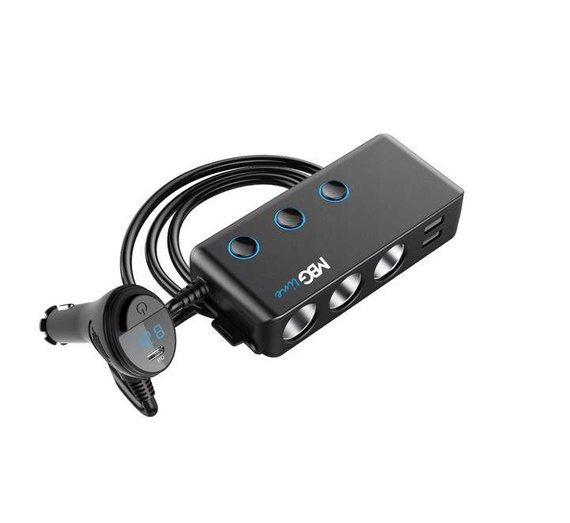 Rozdzielacz gniazda zapalniczki 12-24V 4xUSB