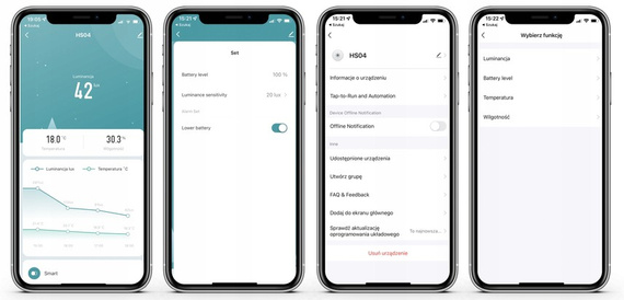 Czujnik temperatury światła wilgotność TUYA ZIGBEE system inteligentnego domu
