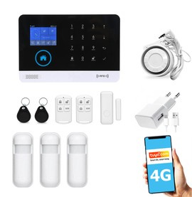 Bezprzewodowy alarm GSM + WiFi HXA003 4G LTE z aplikacją TUYA SMART - C3