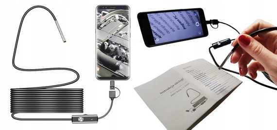 Endoskop USB kamera inspekcyjna 3.9mm AN97 5m HD