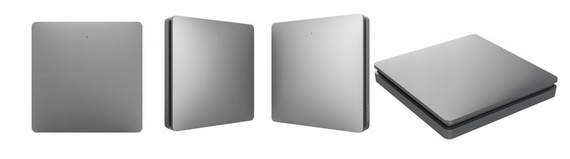 Bezbateryjny, bezprzewodowy włącznik światła LINBELL K9W1 szary