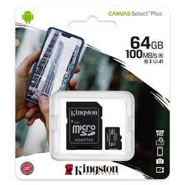 Karta pamięci 64GB KINGSTON microSD klasa 10