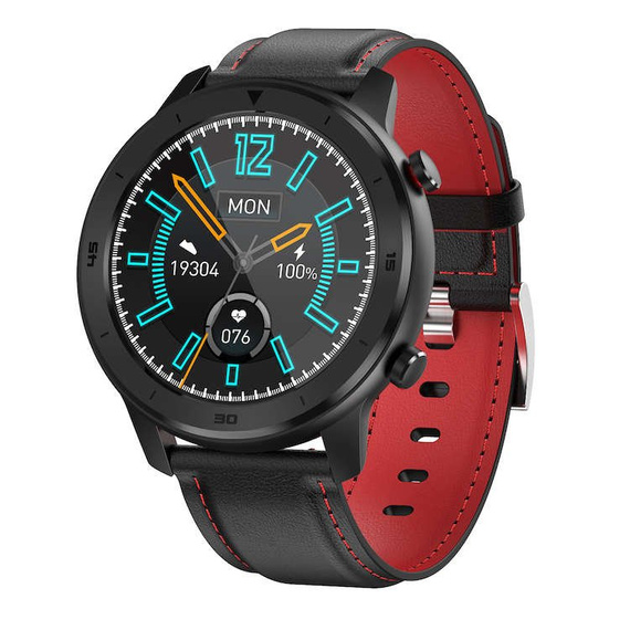 Smartwatch DT78 - inteligentny zegarek, czarno-czerwony