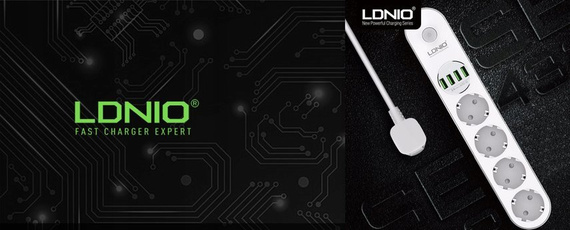 Przedłużacz, listwa zasilająca na 4 gniazda i 4x USB