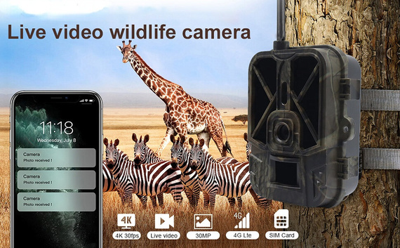 Fotopułapka GSM HC900LTE - kamera leśna 4G LTE - 20 Mpx FULL HD 30kl/s