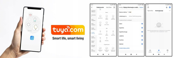Bezprzewodowy alarm GSM + WiFi HXA003 2G z aplikacją TUYA SMART - C7 + syrena bezprzewodowa