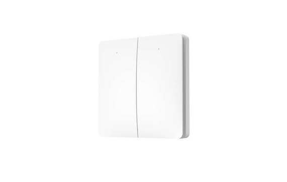 Podwójny, bezbateryjny, bezprzewodowy włącznik światła LINBEL - K9W2 (biały)