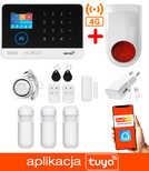 Bezprzewodowy alarm GSM + WiFi HXA003 4G LTE z aplikacją TUYA SMART - C3 + syrena bezprzewodowa