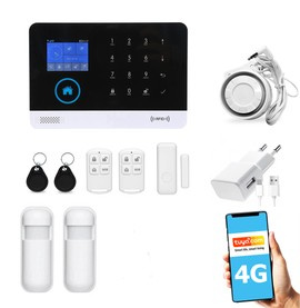 Bezprzewodowy alarm GSM + WiFi HXA003 4G LTE z aplikacją TUYA SMART - C2