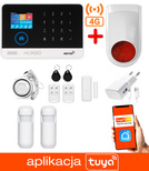 Bezprzewodowy alarm GSM + WiFi HXA003 4G LTE z aplikacją TUYA SMART - C2 + syrena bezprzewodowa