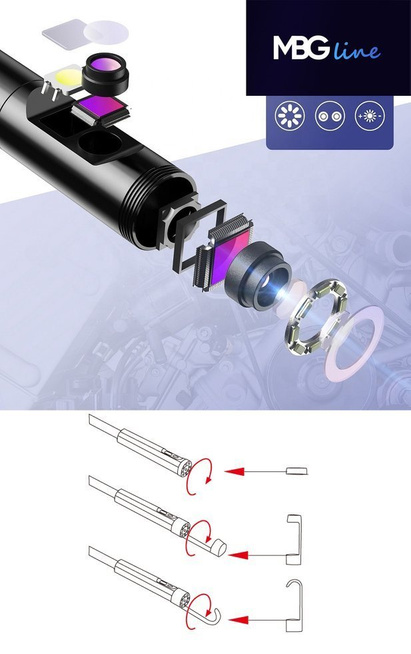 Kamera inspekcyjna, endoskopowa - endoskop MBG Line 10m