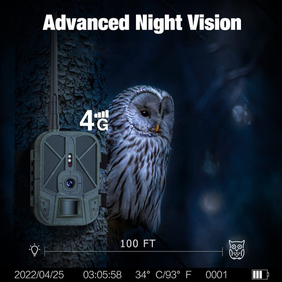 Fotopułapka GSM HC900LTE - kamera leśna 4G LTE - 20 Mpx FULL HD 30kl/s