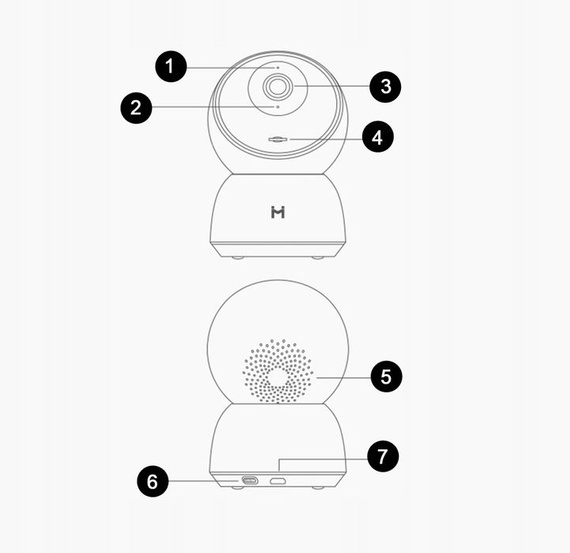 Kamera IP XIAOMI IMILAB - elektroniczna niania, monitoring CMSXJ19E 2K 1296p + karta 64GB