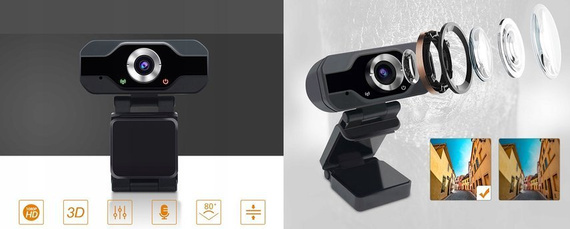 Kamera internetowa Full HD 1080p z mikrofonem