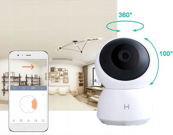Kamera IP XIAOMI IMILAB - elektroniczna niania, monitoring CMSXJ19E 2K 1296p + karta 64GB