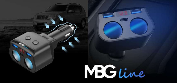 Rozdzielacz gniazda zapalniczki 12-24V 4xUSB