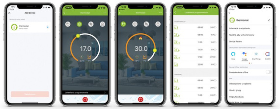 Głowica termostatyczna - termostat ZigBee WiFi pod aplikację TUYA SMART