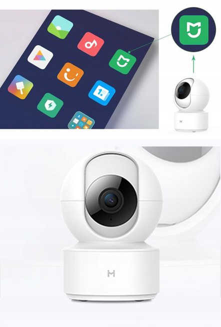 Kamera IP IMILAB - elektroniczna niania, monitoring CMSXJ16A 2K 1296p + karta pamięci 64GB