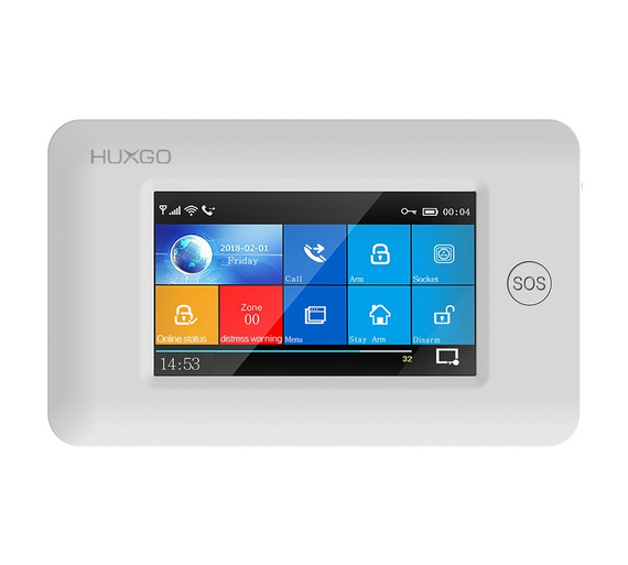 Bezprzewodowy alarm GSM + WiFi HXA006 4G LTE z aplikacją TUYA SMART - C4