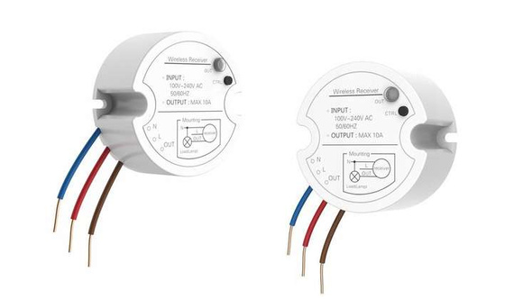 Bezbateryjny, bezprzewodowy włącznik światła LINBEL (K9W1(szary) + R2)